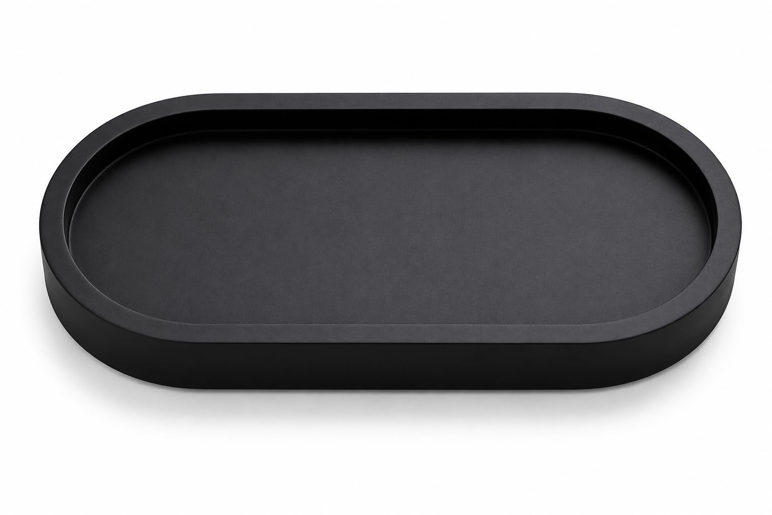 Black Oval Decorative Tray