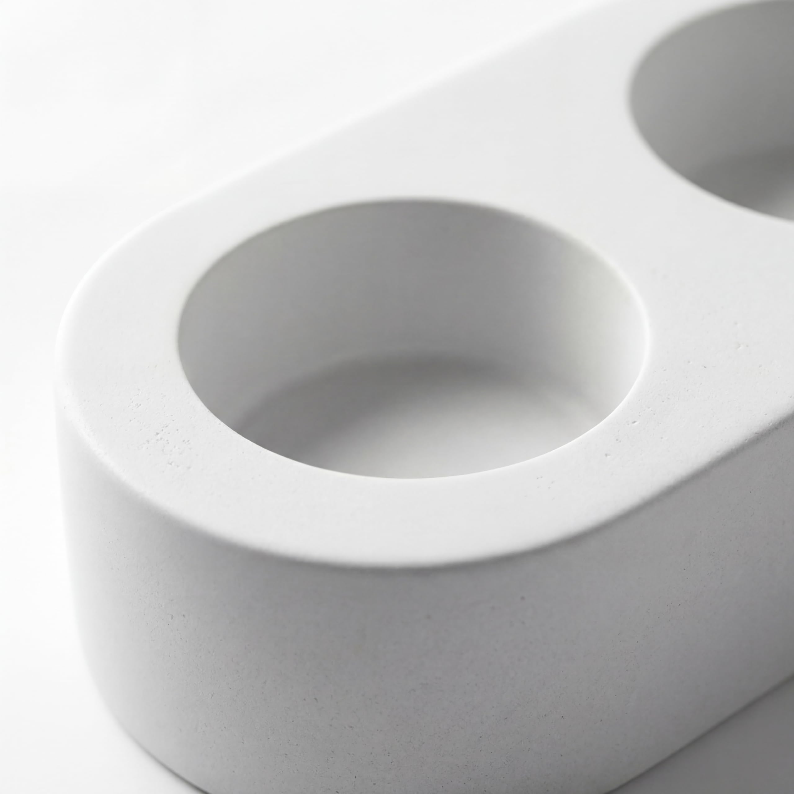 Stone Tealight Holder — 3 Slots view 5