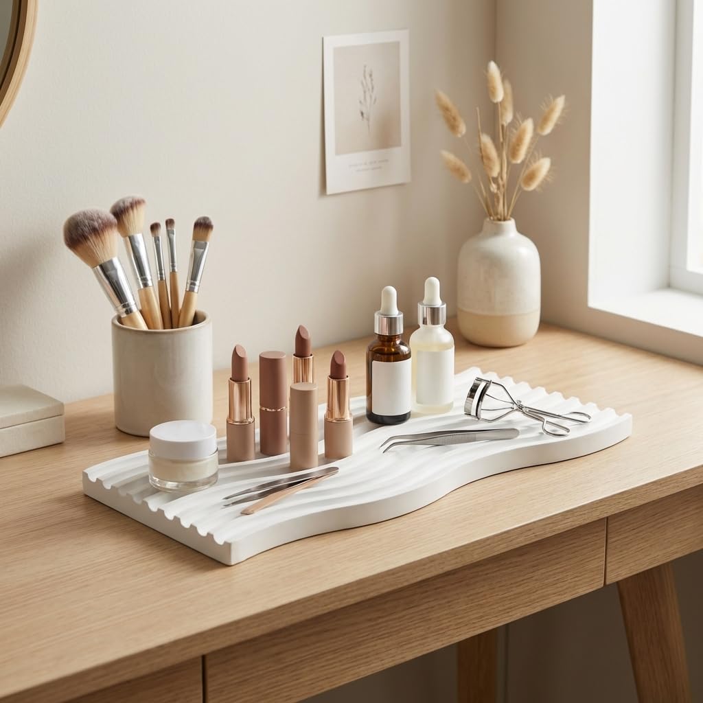 Wavy Stone Vanity Tray view 7