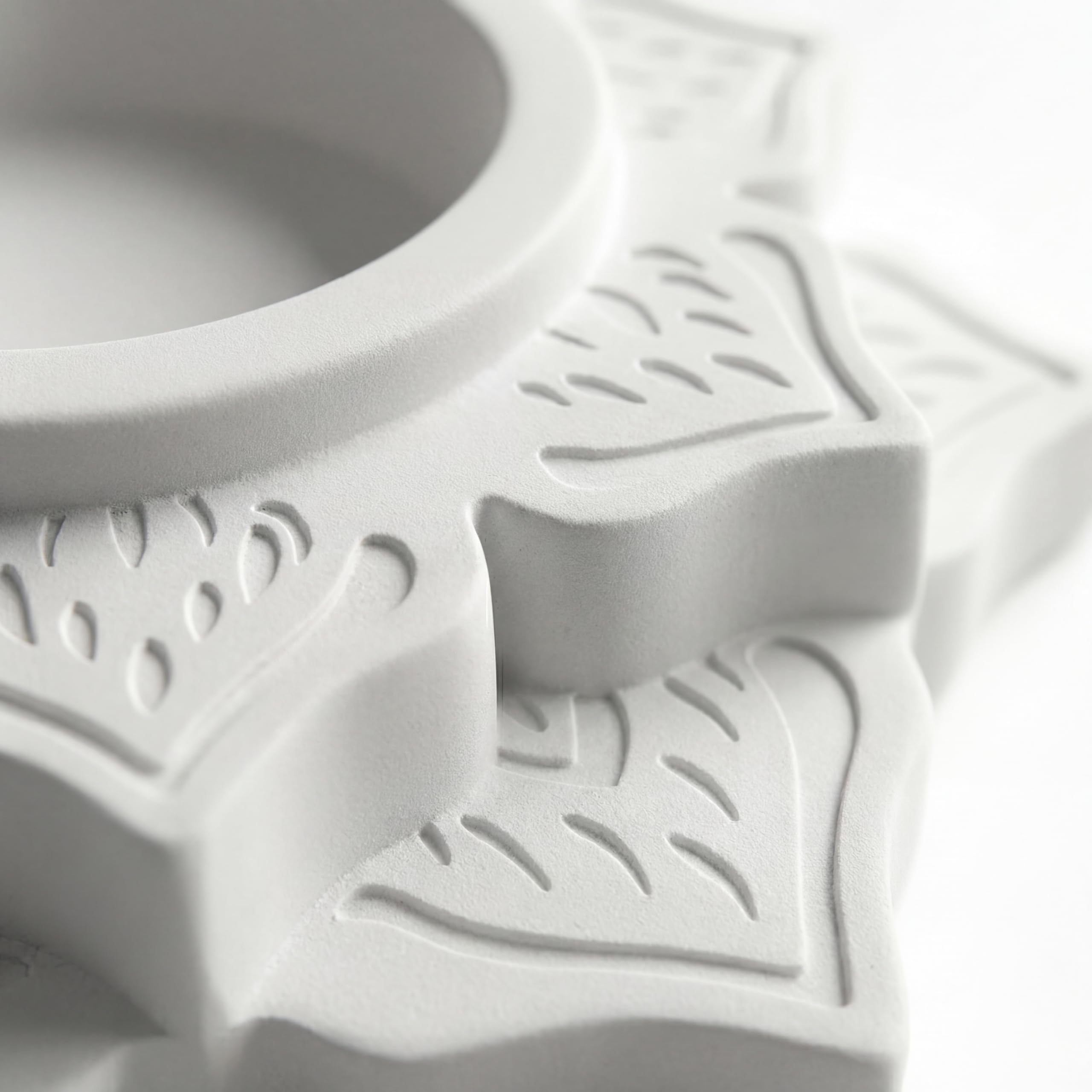 White Tealight Holders — Set of 3 view 5