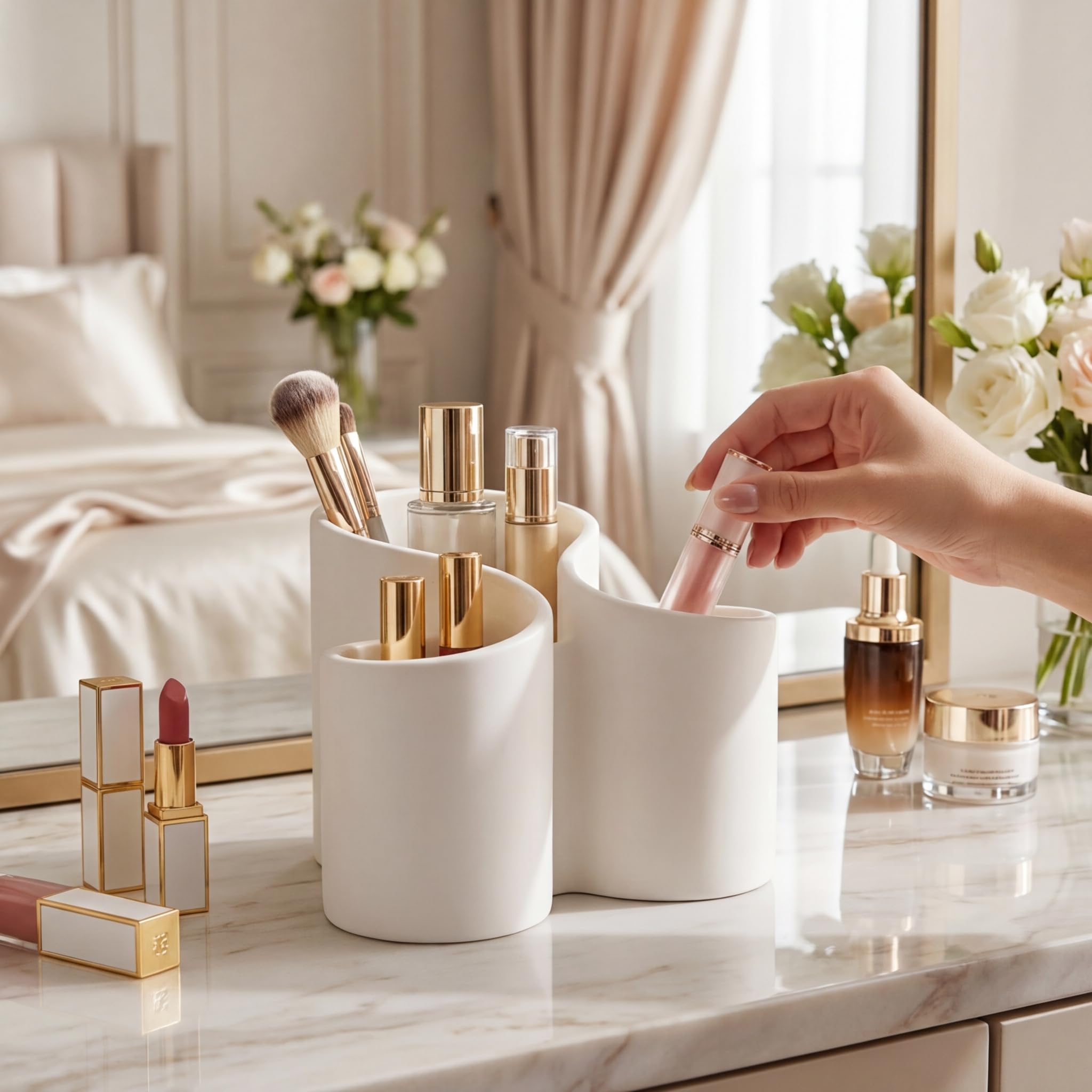 Makeup Organiser & Brush Holder view 2