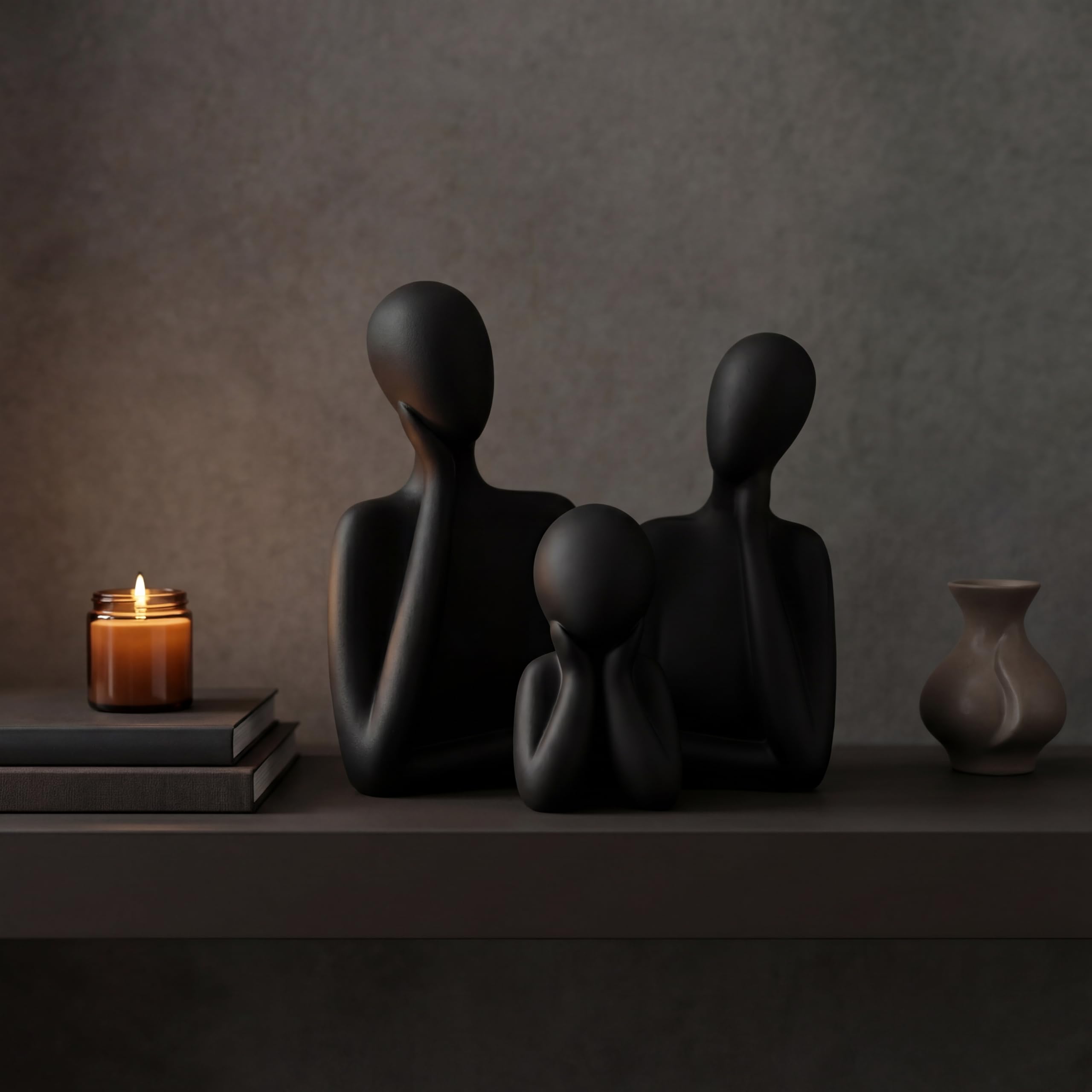 Black Family Statue — Set of 3 view 6