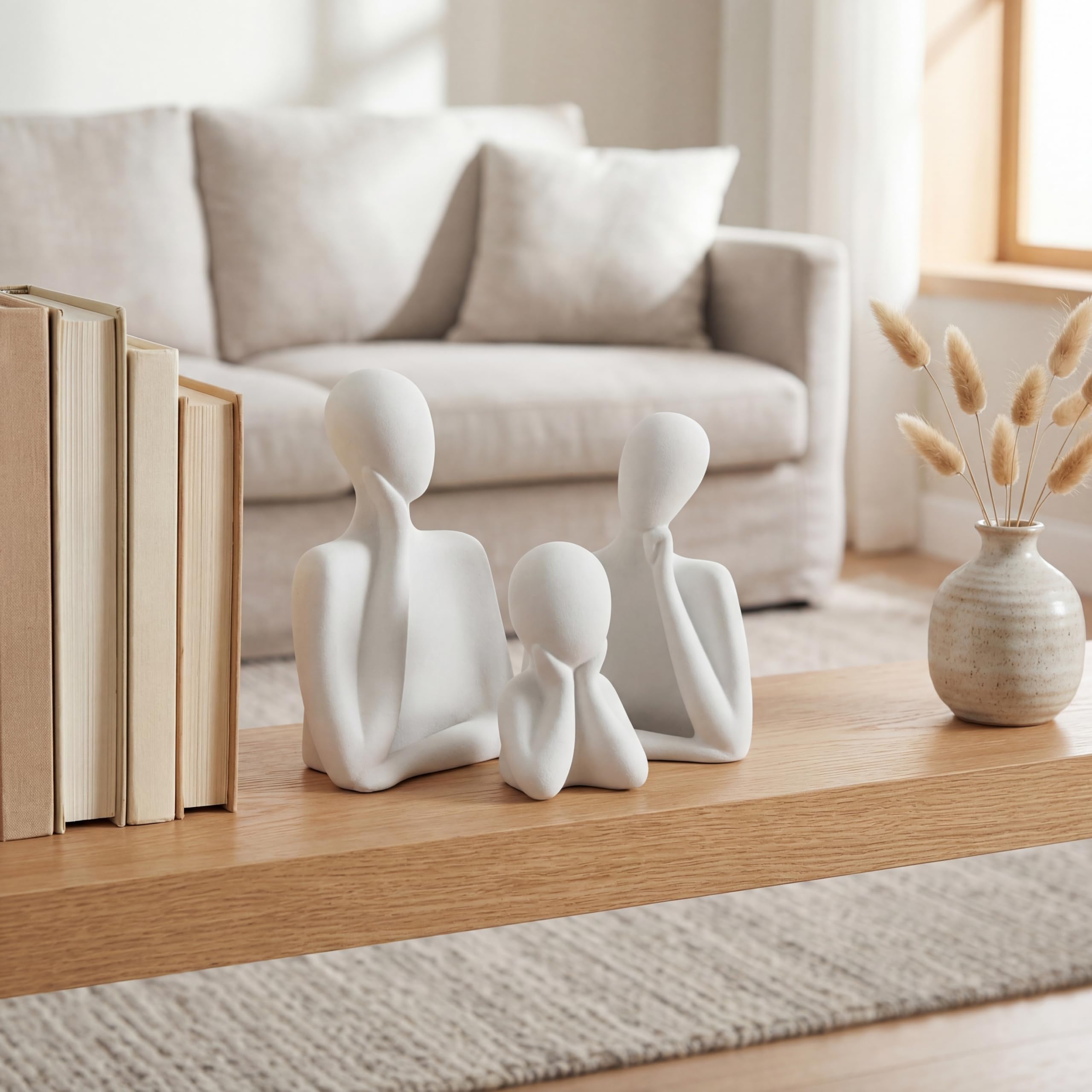 White Family Statue — Set of 3 view 2