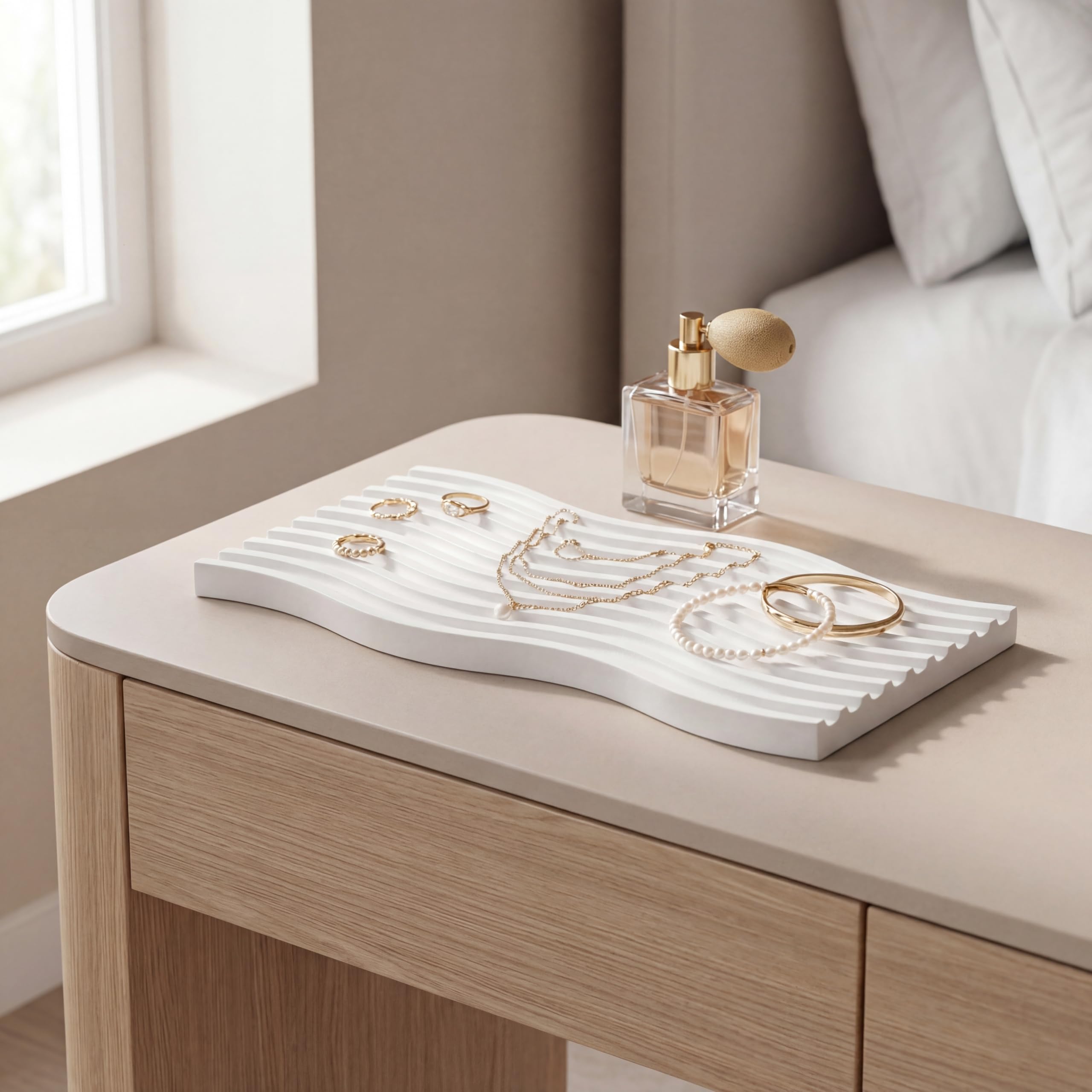 Wavy Stone Vanity Tray view 8