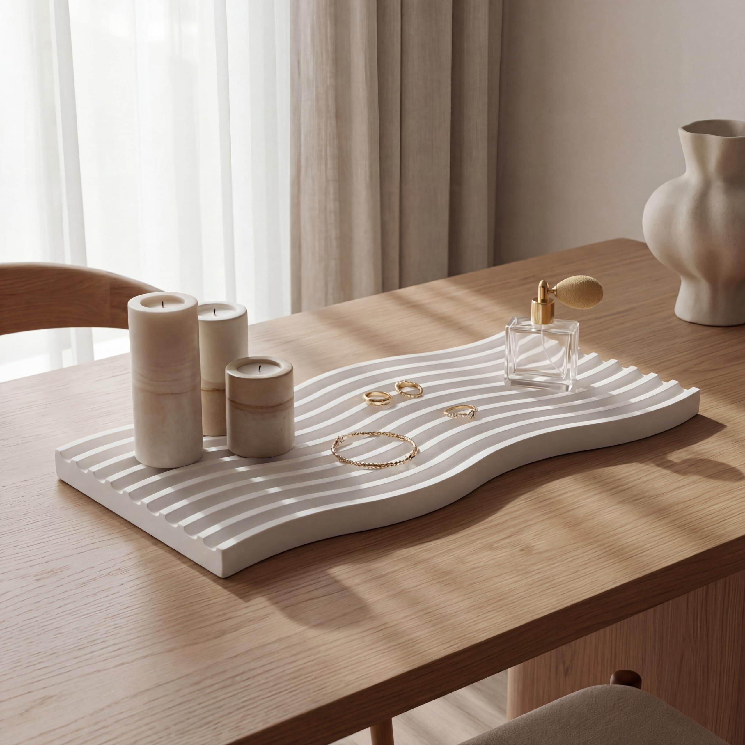 Wavy Stone Vanity Tray view 2